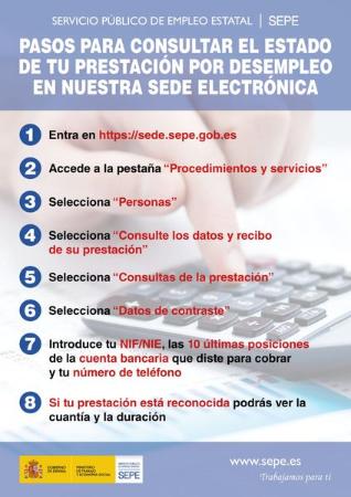 Imagen Pasos para consultar el estado de tu prestación (SEPE)