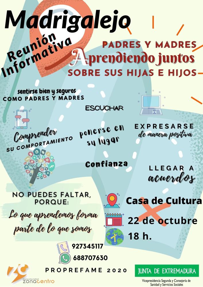 Imagen Madrigalejo – Taller “Aprendiendo juntos sobre sus hijas e hijos”